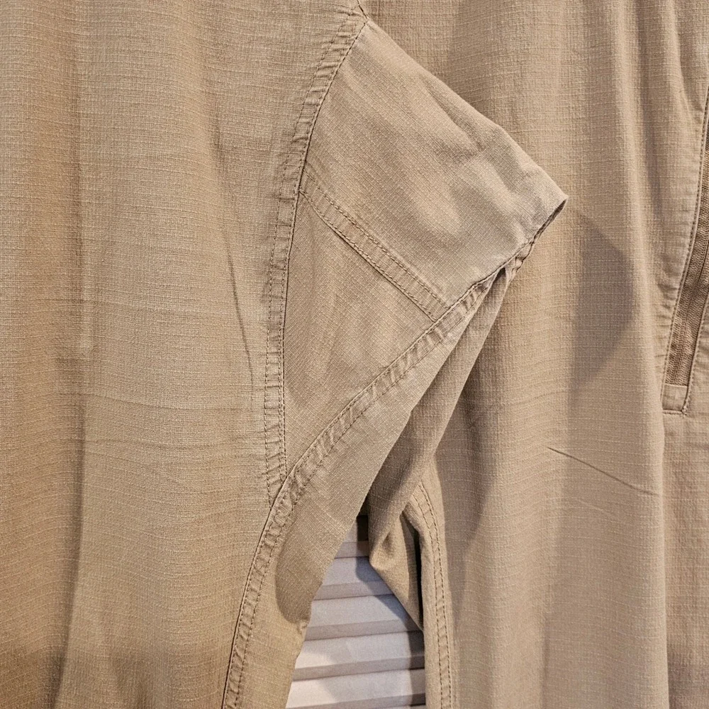Vuori Ripstop Climber Pants Mens XL Tan Khaki Stretch Elastic Waist V412 - Picture 2 of 8